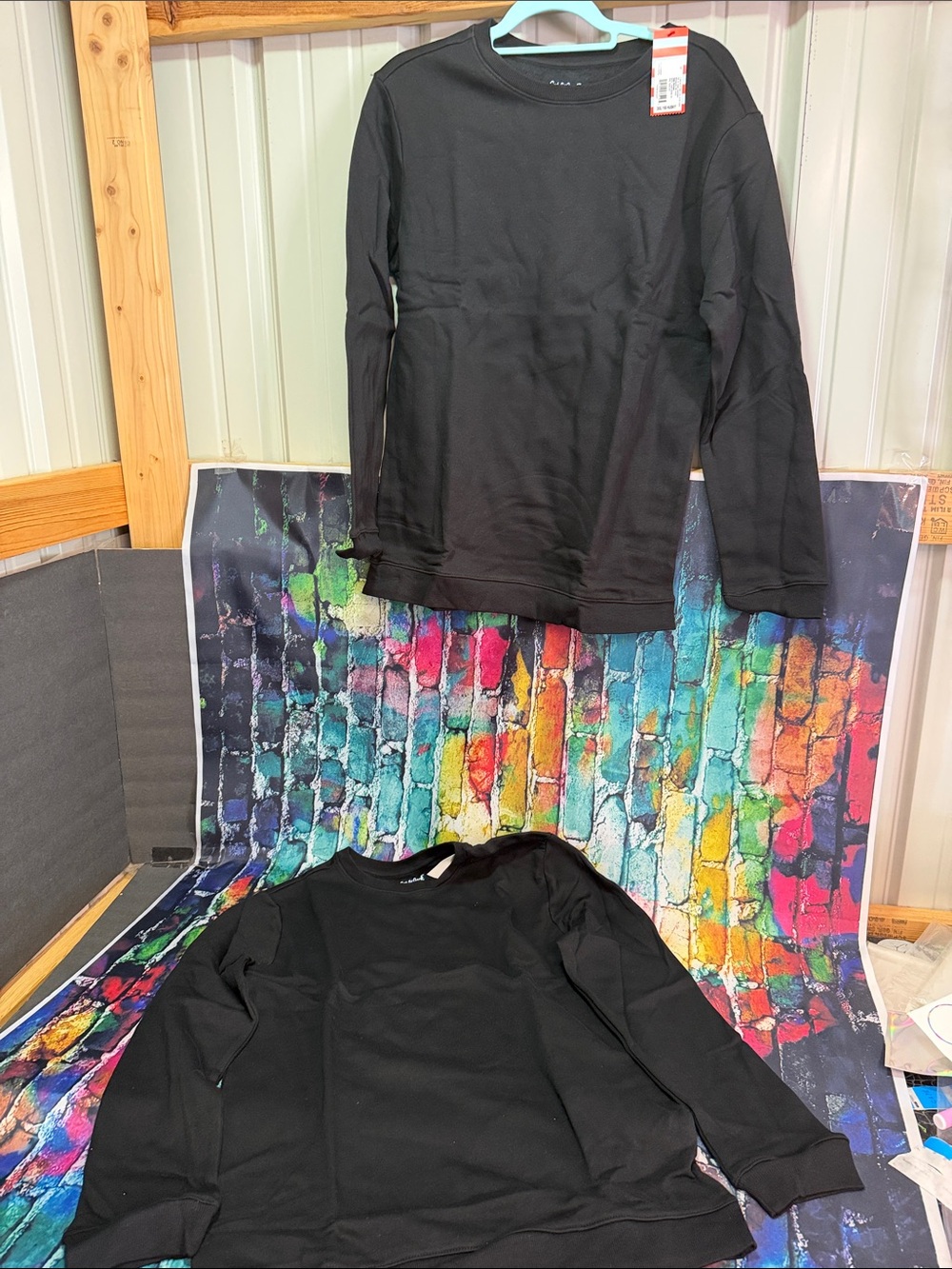 Cat & Jack Black Crewneck Sweatshirt for Kids